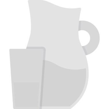 düz tasarım kahve kupası vektör illüstrasyonu