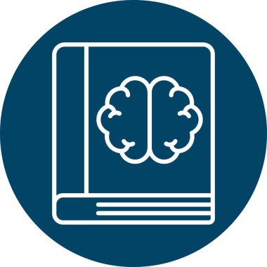 Beyin vektörü simgesi modern basit vektör illüstrasyonu