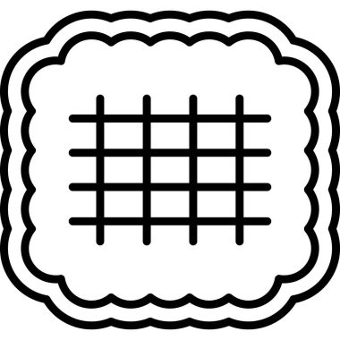 Yemek. Web simgesi basit illüstrasyon