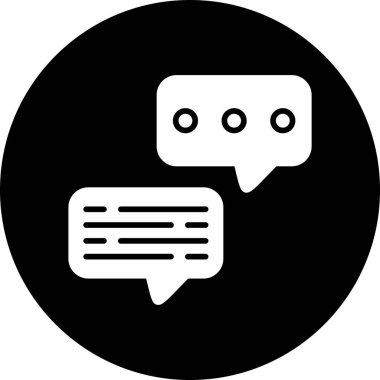 Konuş. Web simgesi basit tasarım