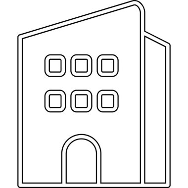 pencere vektör illüstrasyon tasarımlı bina