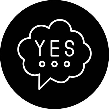 Öyle mi? Web simgesi basit tasarım