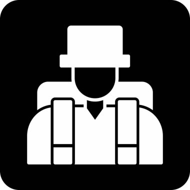 Şapkalı bir iş adamı.