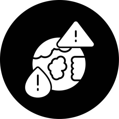 Bir mantarın karikatür simgesinin vektör çizimi