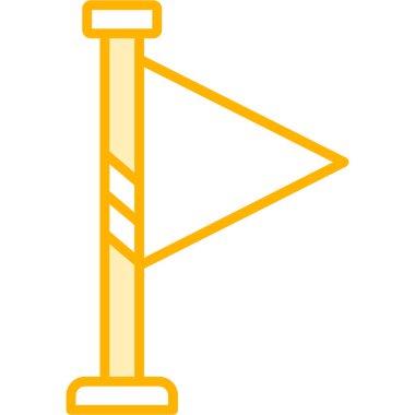 Bayrak simgesi. Düz dizayn. vektör illüstrasyonu.