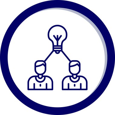 Fikir simgesi vektör illüstrasyonu