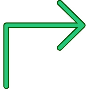 Sol ok simge vektör çizim