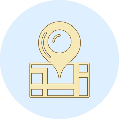 konum haritası simgesi - taslak biçimi