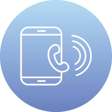 Çağrı merkezi. Web simgesi basit illüstrasyon