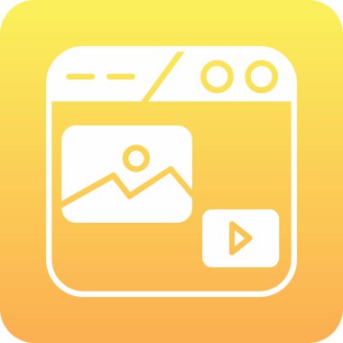 Kişisel ve ticari kullanım için vektör çoklu ortam simgesini.