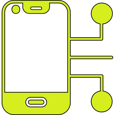 cep telefonu vektör simgesi, illüstrasyon tasarımı