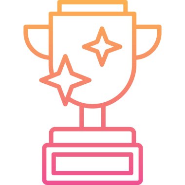 kupa simgesi vektör illüstrasyonu