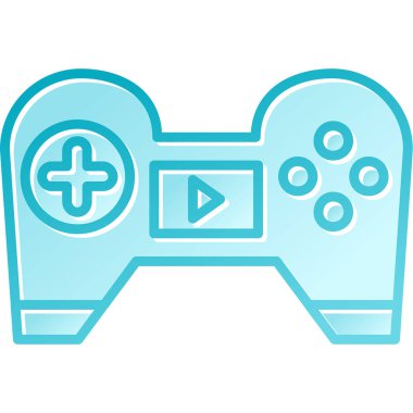 Video oyunu konsolu izole edilmiş ikon vektör illüstrasyon tasarımı