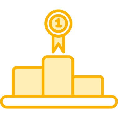 Kupa ikonu. Web için kupa vektör simgelerinin özet çizimi