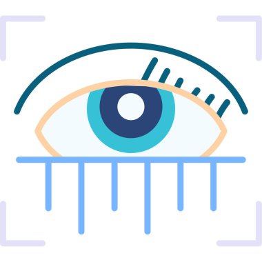 Göz simgesi vektör illüstrasyonu