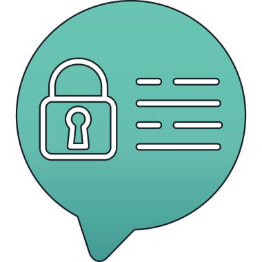 Web sitesi simgesi. Kilidin vektör illüstrasyonu