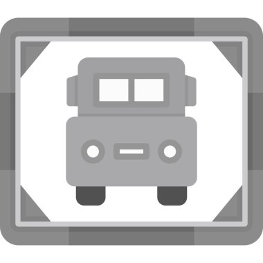 araba simgesi vektör illüstrasyonu