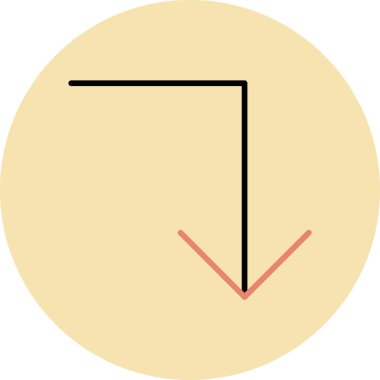 ok simgesinin vektör illüstrasyonu