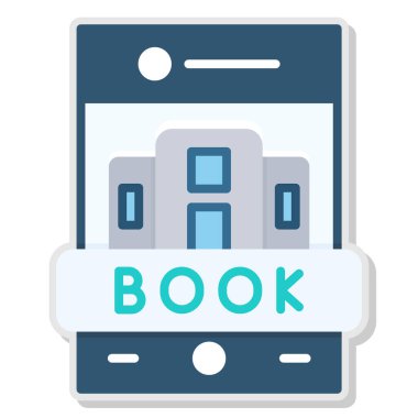 Kitap. Web simgesi basit illüstrasyon