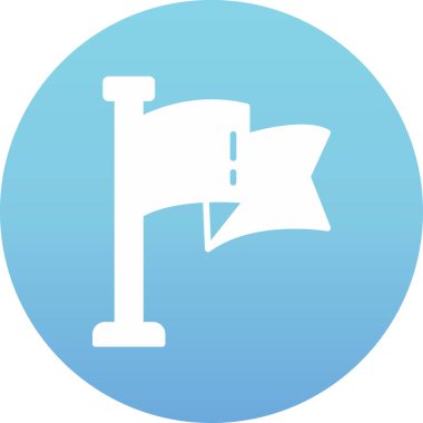 Bir bayrağın vektör illüstrasyonu