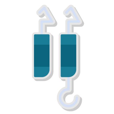 iki - renkli - ağ, sembol, vektör, renkli tasarım için renkli düğmeler.