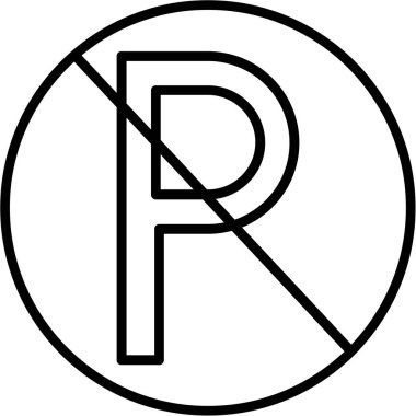 park simgesi vektör illüstrasyonu