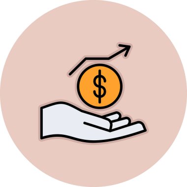 Dolar simgesi ile el