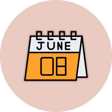 takvim simgesini, basit vektör çizim