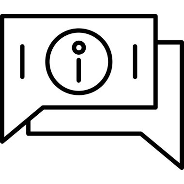 Konuşma balonu ikonu. Web için basit iletişim vektör simgeleri çizimi