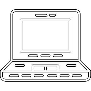 bilgisayar ekranı aygıtı karikatürü izole edilmiş illüstrasyon tasarımı