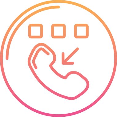 - Telefon. Web simgesi basit illüstrasyon