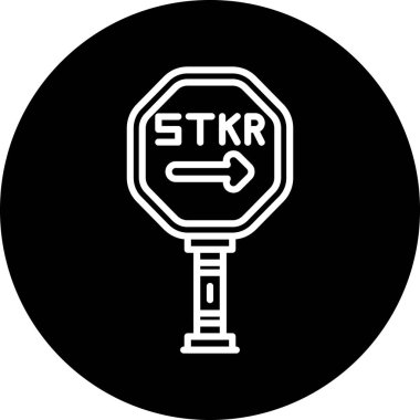 Moda daire biçimi izole edilmiş arkaplanda trafik işareti simgesi