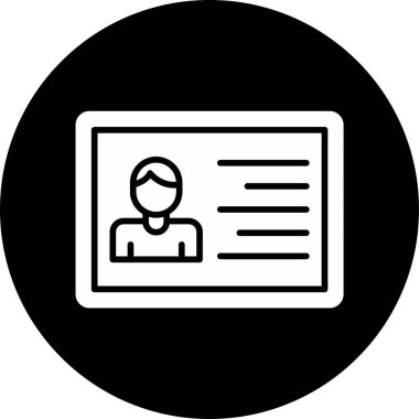 Elinde pano olan bir adamın vektör çizimi