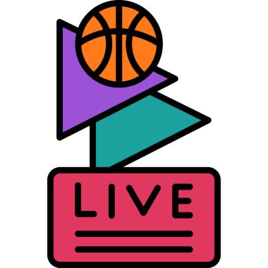 canlı spor simgesi vektör çizimi çizimi