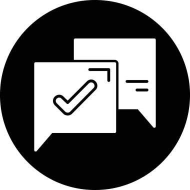 Bir kontrol listesi simgesinin vektör illüstrasyonu