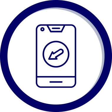 vektör telefon simgesi çizimi