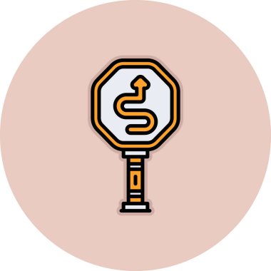 Modern simgenin vektör illüstrasyonu