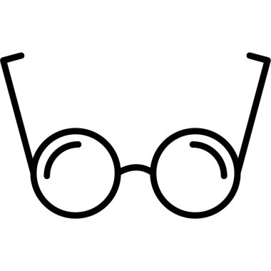 gözlük simgesi vektör illüstrasyonu