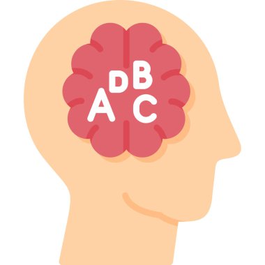 Beyin ve insan kafası vektör tasarımı