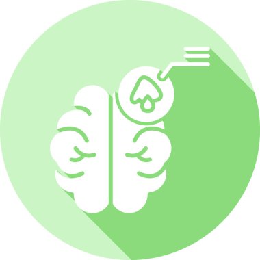 Çatallı beyin, vektör çizimi