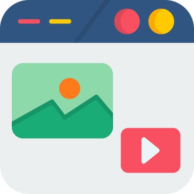 Modern bir simgenin vektör illüstrasyonu