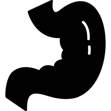 Bir yılanın siyah siluetinin vektör çizimi