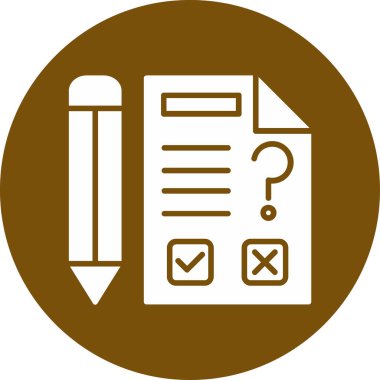 Kontrol listesi simgesinin vektör illüstrasyonu