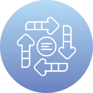 Bir test tübü simgesinin vektör çizimi