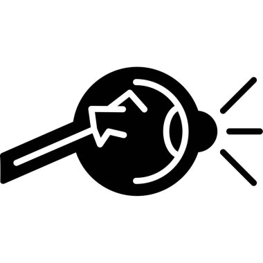 Anahtar simgesi vektör illüstrasyonu