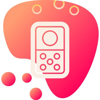 Bir smartphone simge vektör çizim