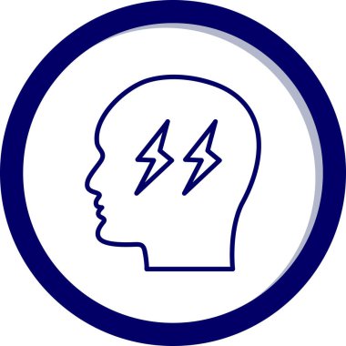 Şimşek simgesinin vektör illüstrasyonu