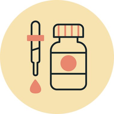 İlaç. Web simgesi basit illüstrasyon