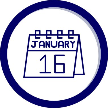 Takvim simgesinin vektör illüstrasyonu