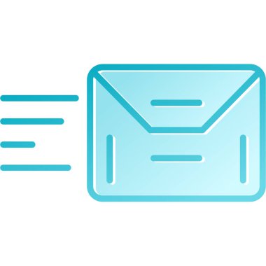 e-posta sembolü vektör illüstrasyon tasarımı içeren zarf mektubu